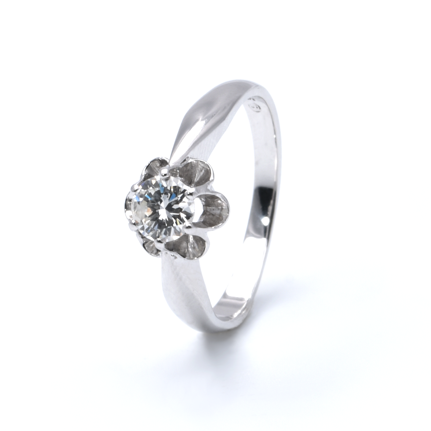 Ring | 585/000 Weißgold | Brillant | Solitär