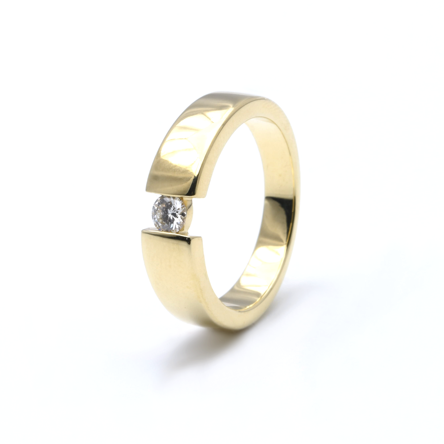 Spannring | 585/000 Gold | Brillant