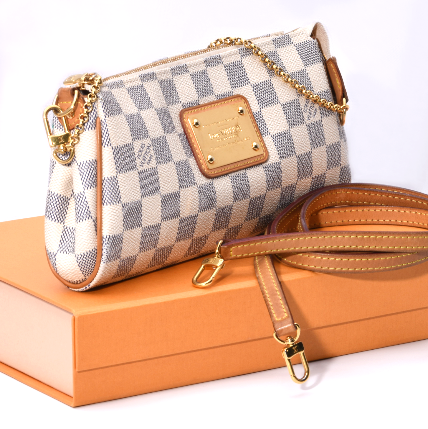 LOUIS VUITTON Eva Azul Schultertasche