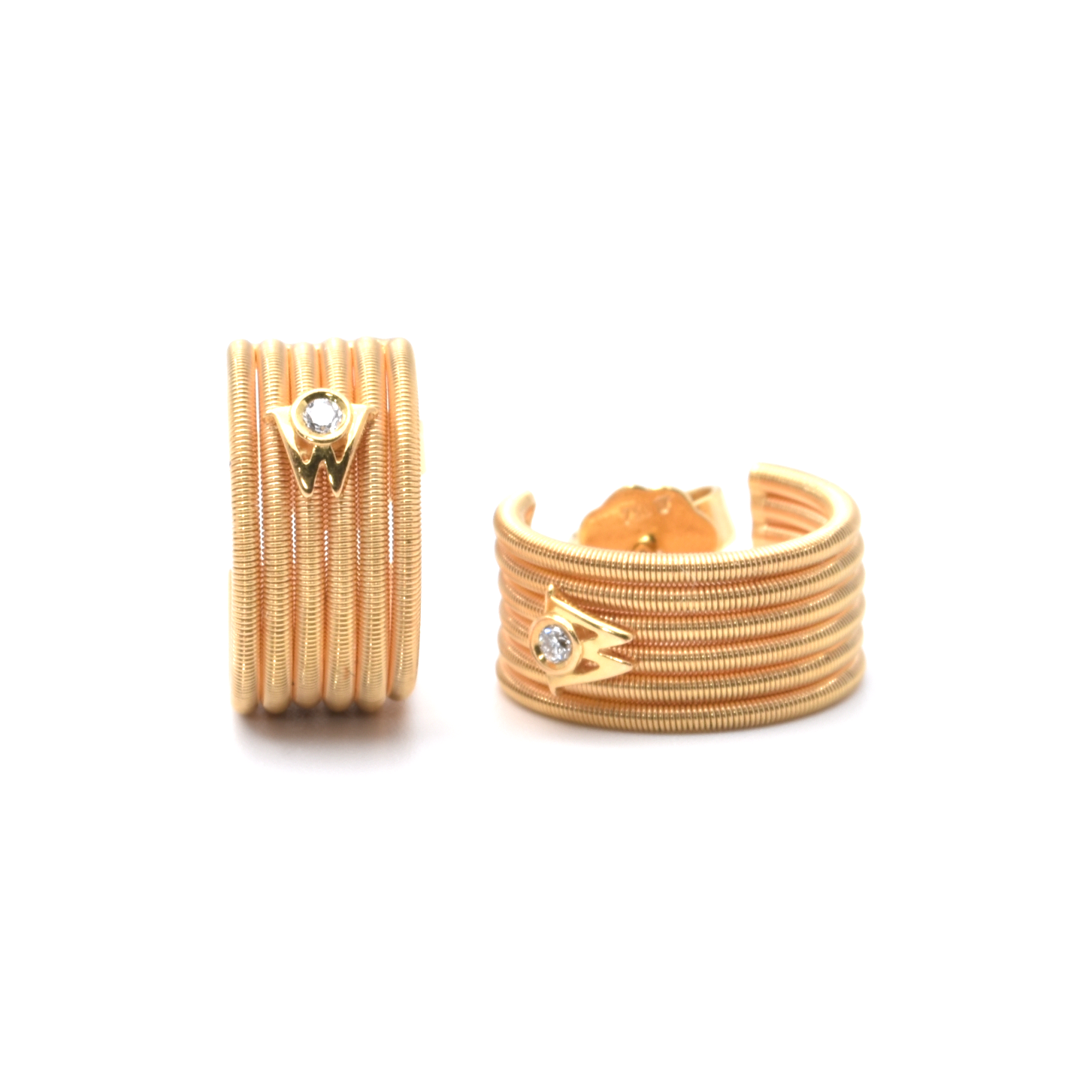 Creolen | 750/000 Gelbgold | Wellendorff | Twist