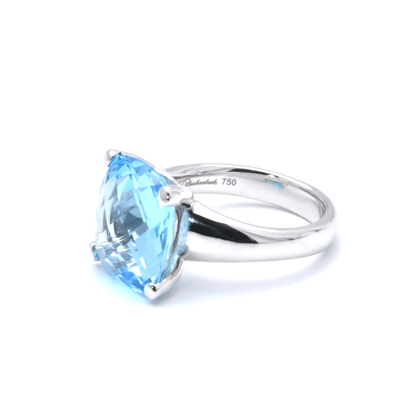 Ring | 750/000 Weißgold | Topas | Rüschenbeck