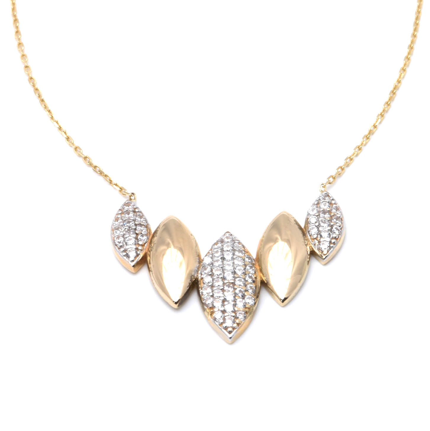 Collier | 585/000 Gold | Zirkonia