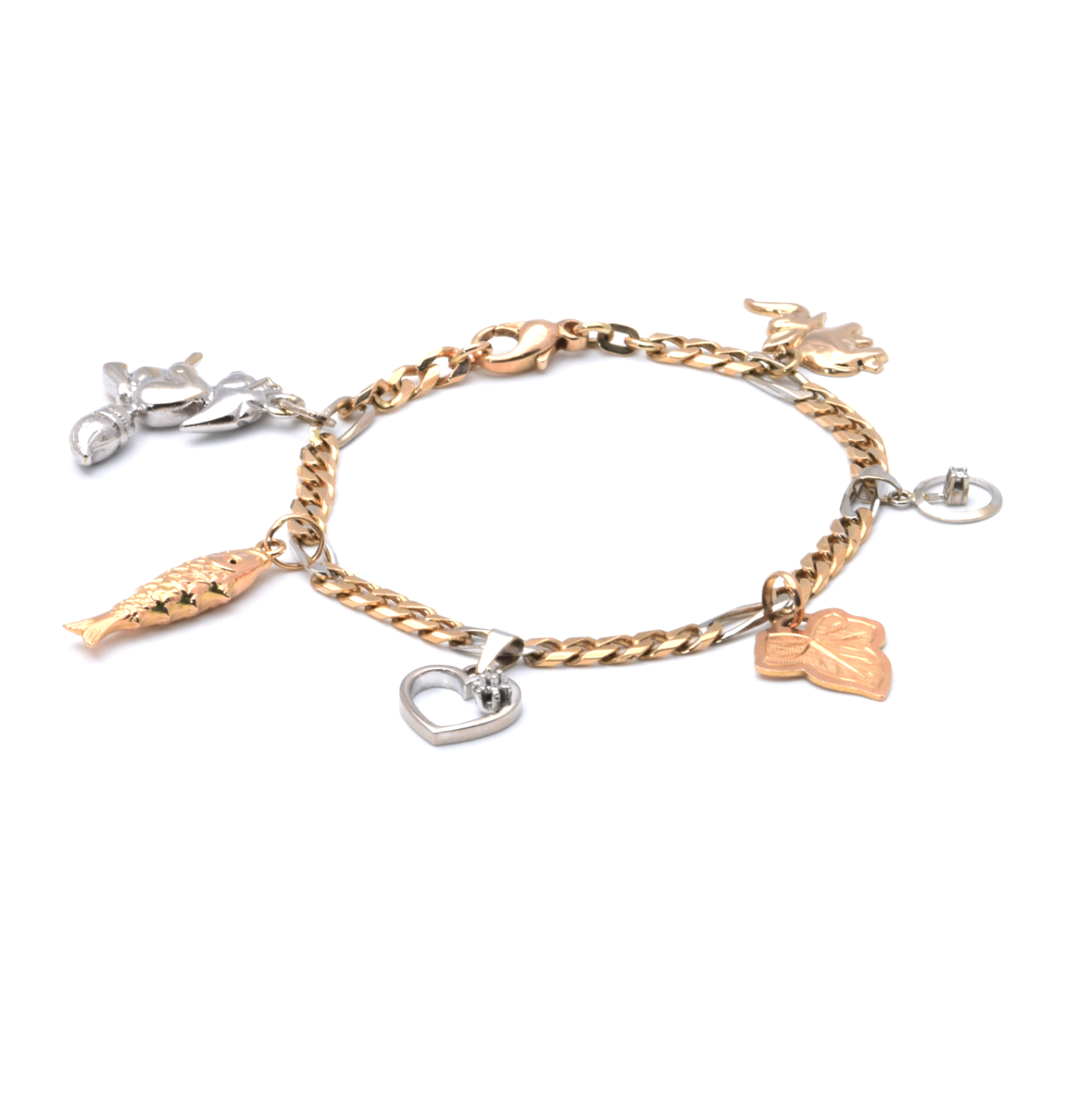 Bettelarmband | 585/000 / 750/000 Gold | Bicolor