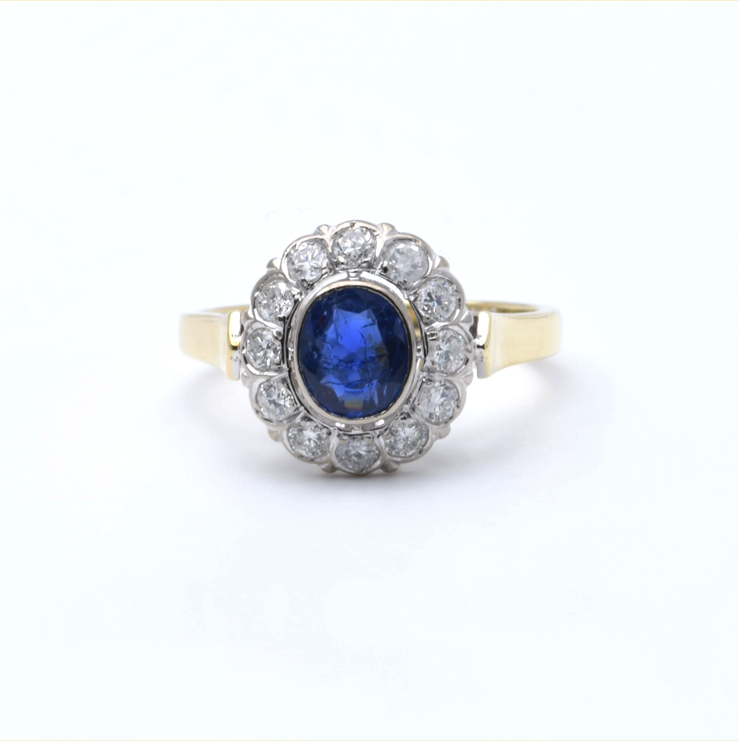 Ring | 585/000 Gold | Bicolor | Spinell | Brillanten
