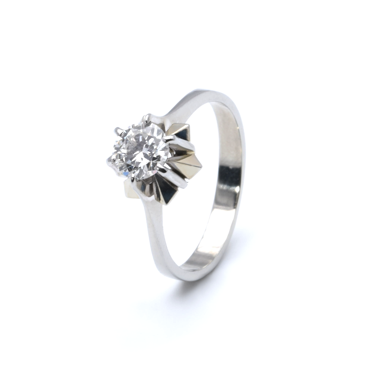 Ring | 585/000 Weißgold | Solitär | Brillant