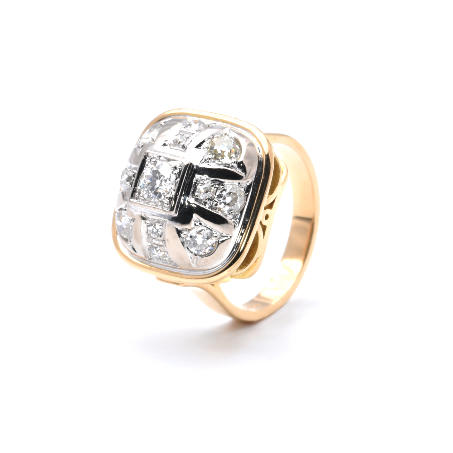 Ring | 750/000 Gold | Bicolor | Diamanten