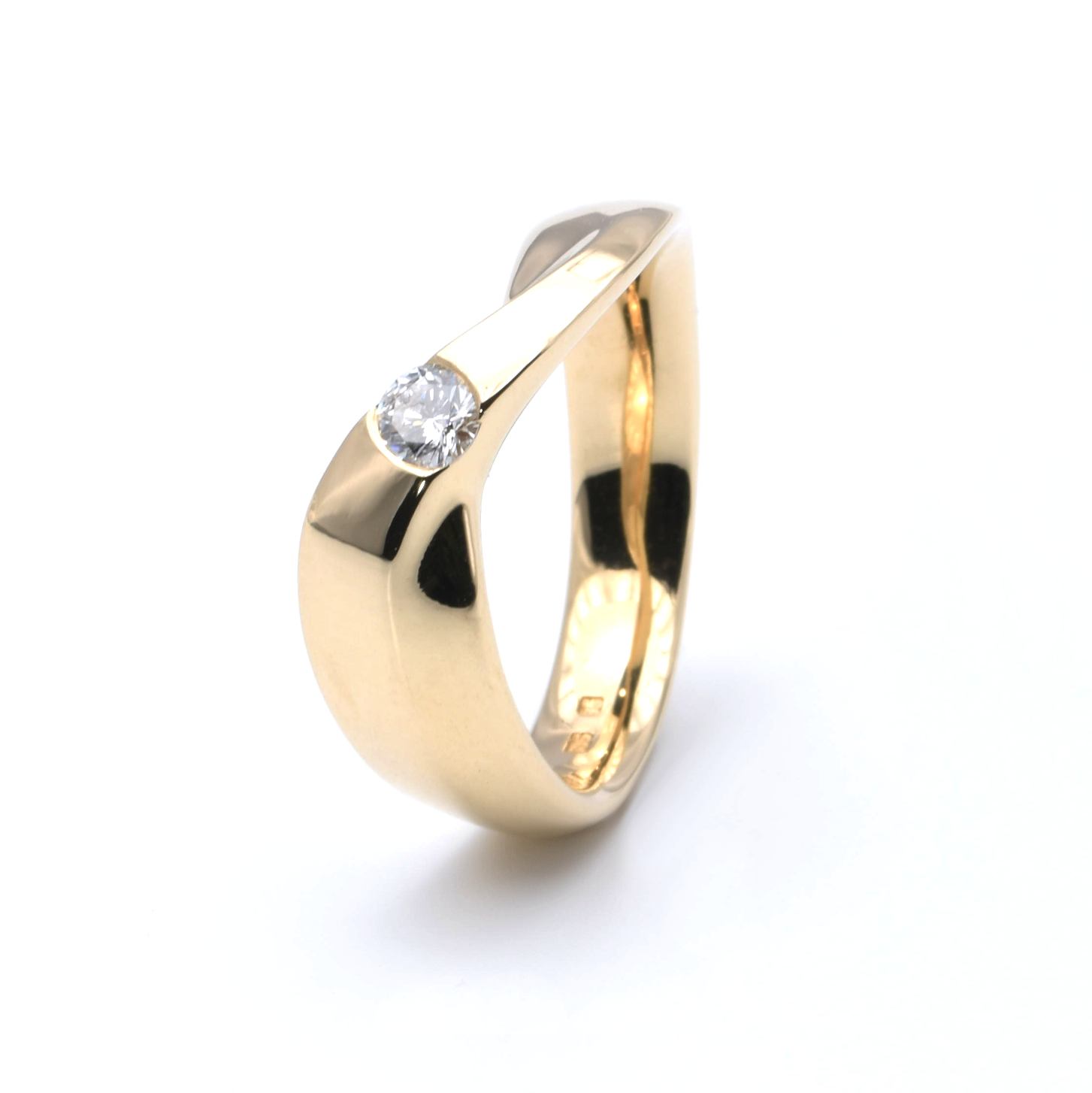 Ring | 585/000 Gelbgold | Brillant