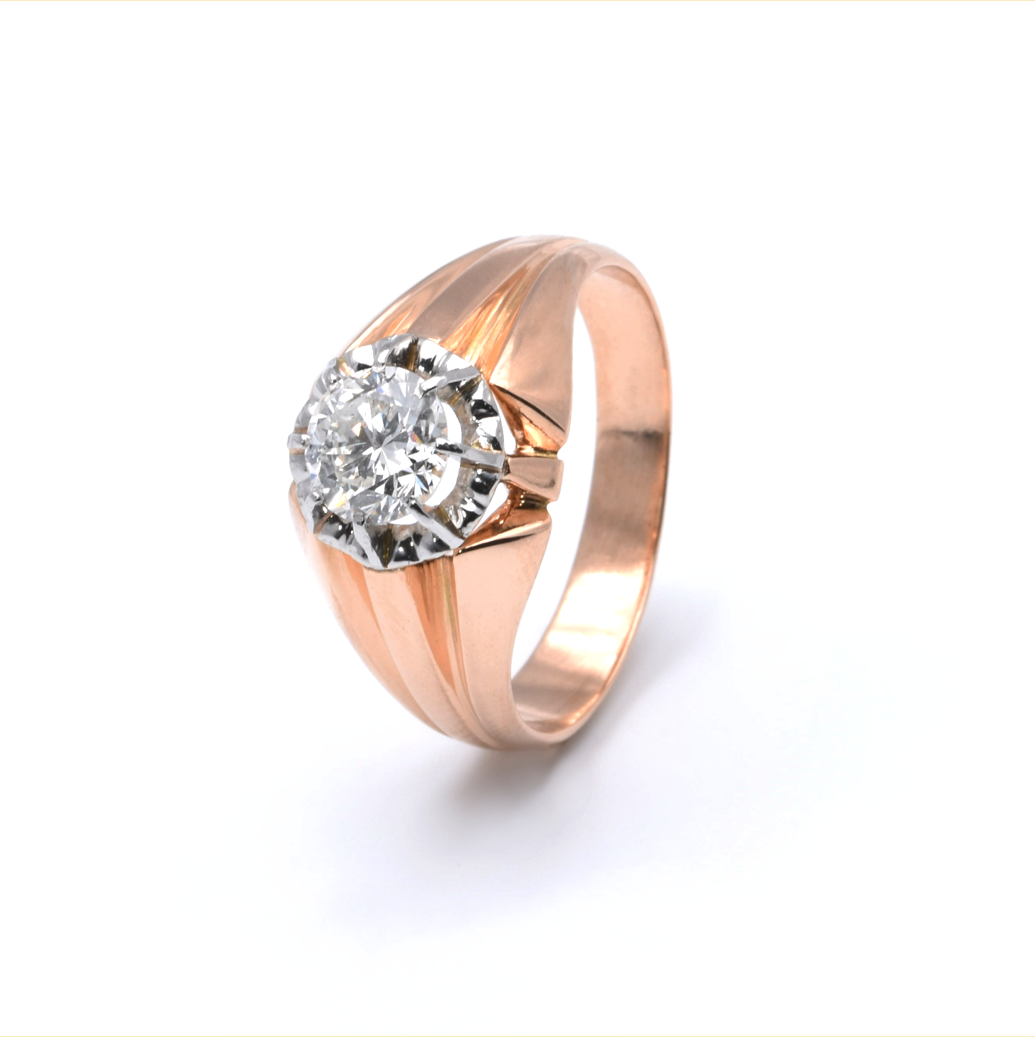 Ring | 750/000 Rosegold | Brillant | Solitär