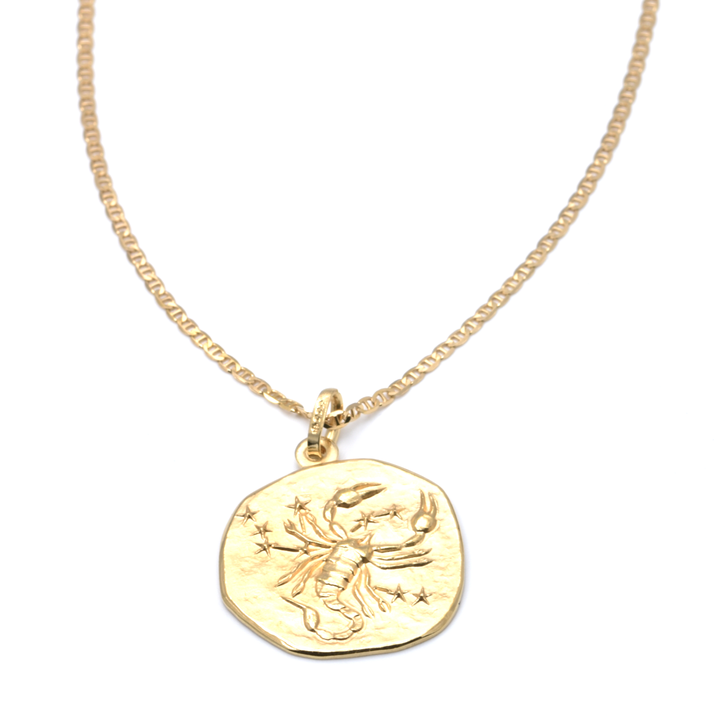 Kette mit Anhänger | 375/000 / 333/000 Gelbgold | Sternzeichen Scorpion