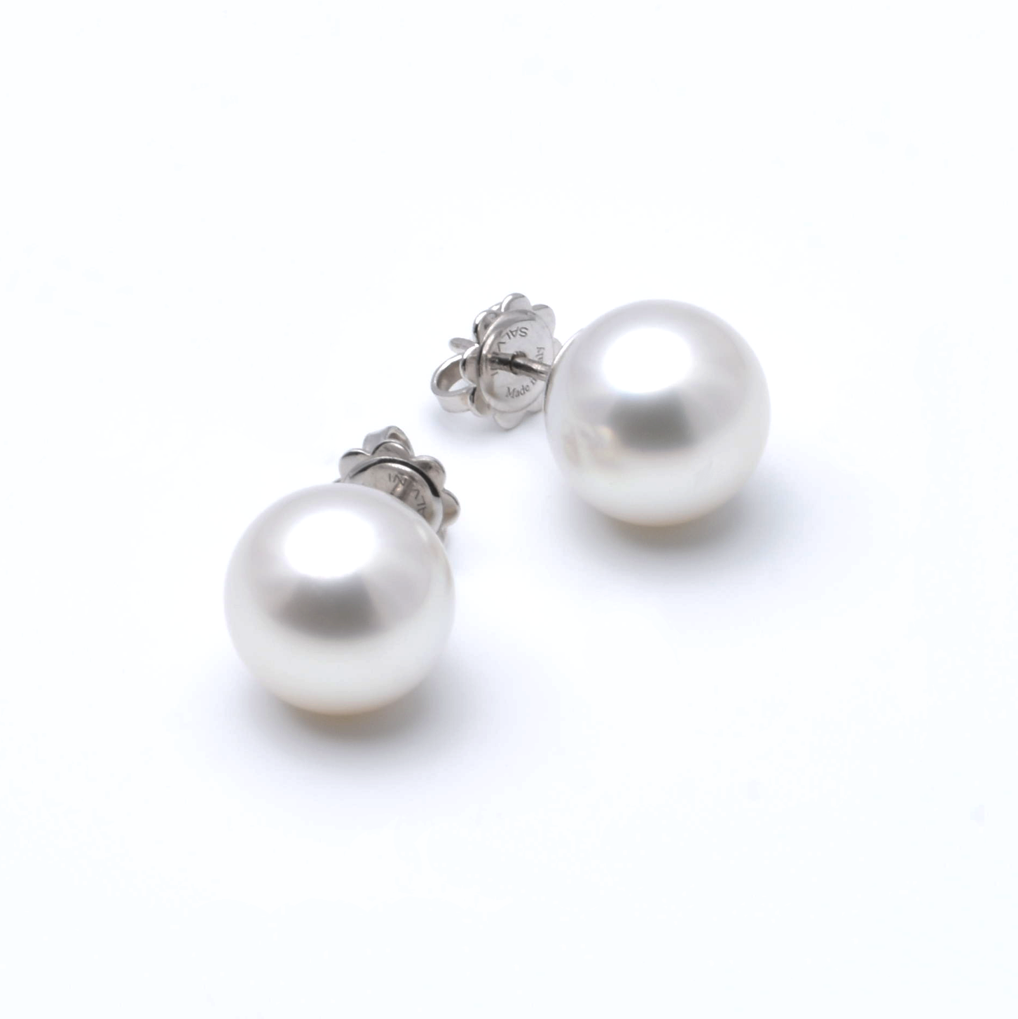Ohrstecker | 750/000 Weißgold | Perlen
