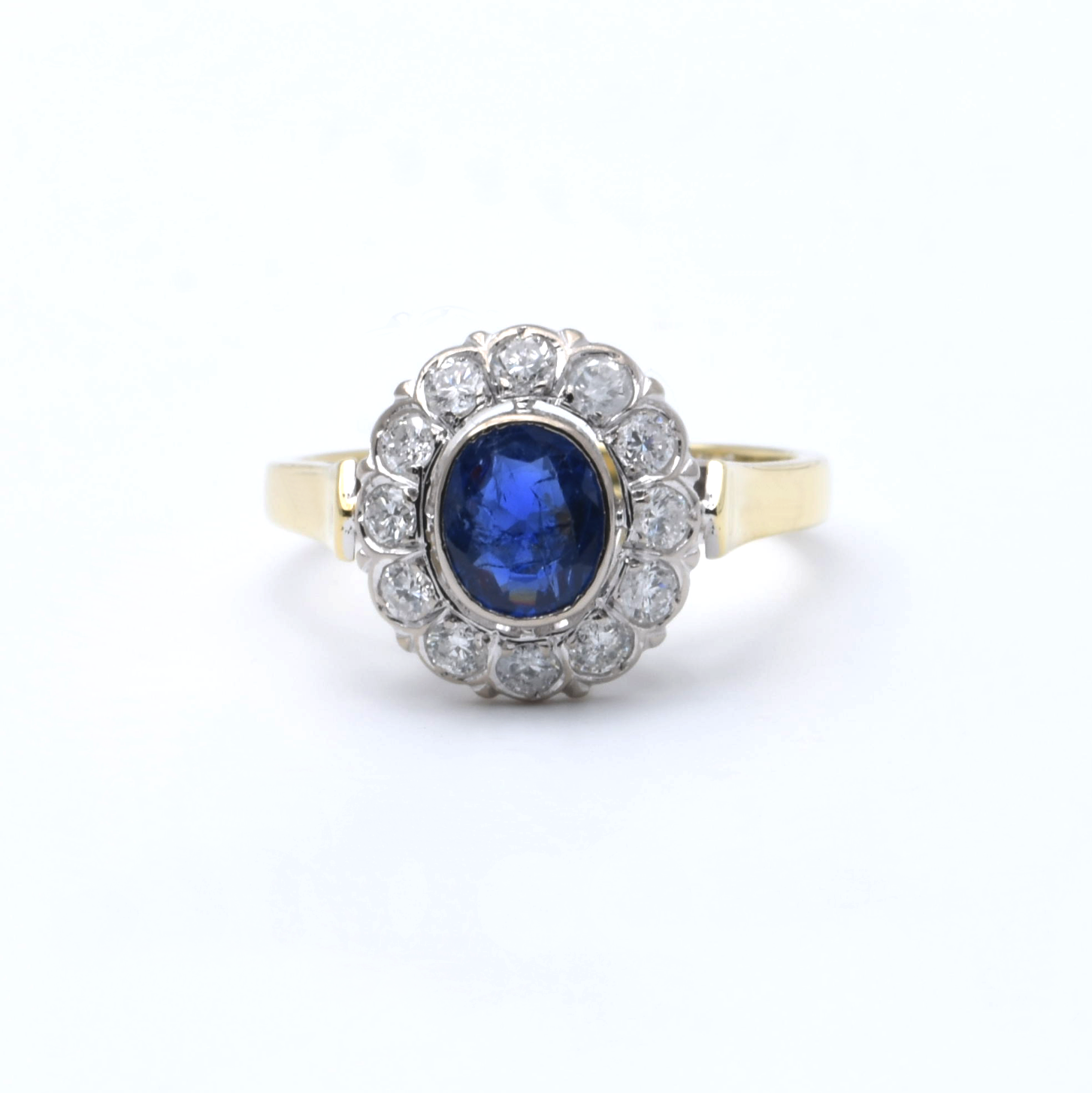 Ring | 585/000 Gold | Bicolor | Spinell | Brillanten