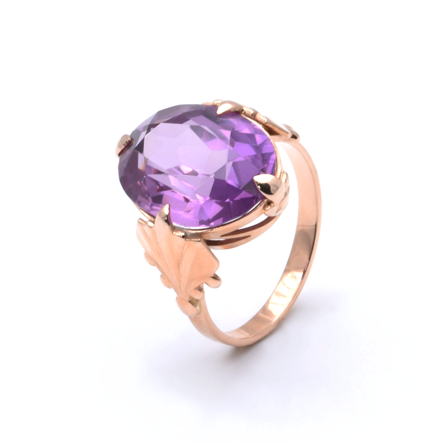 Ring | 585/000 Rosegold | Amethyst