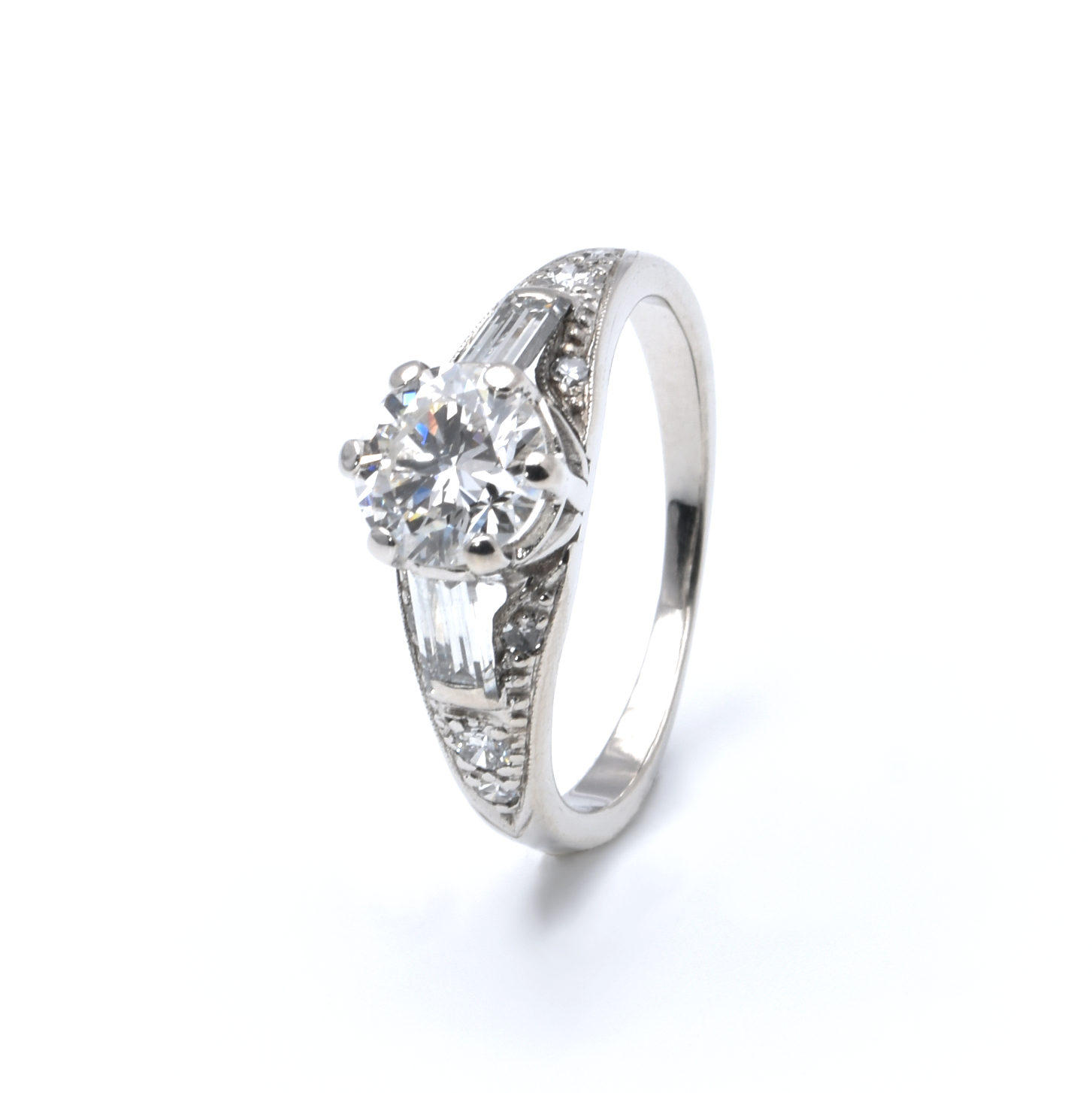 Ring | 585/000 Weißgold | Brillant | Diamanten | Solitär