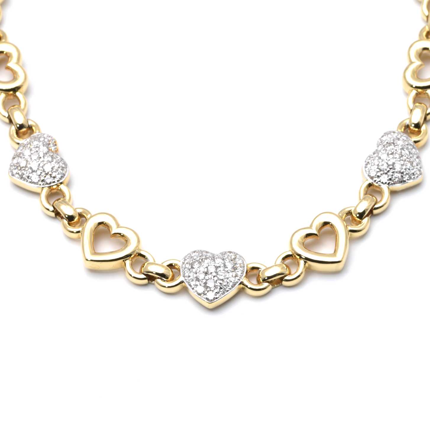 Herz Collier | 750/000 Gelbgold | Brillanten