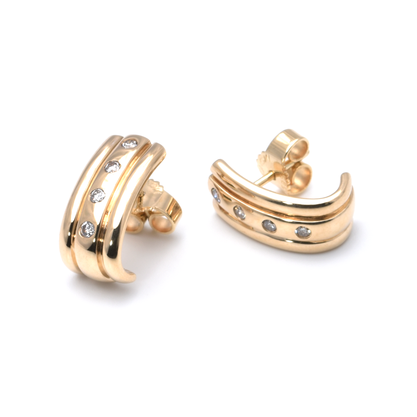 Creolen | 585/000 Gelbgold | Brillanten