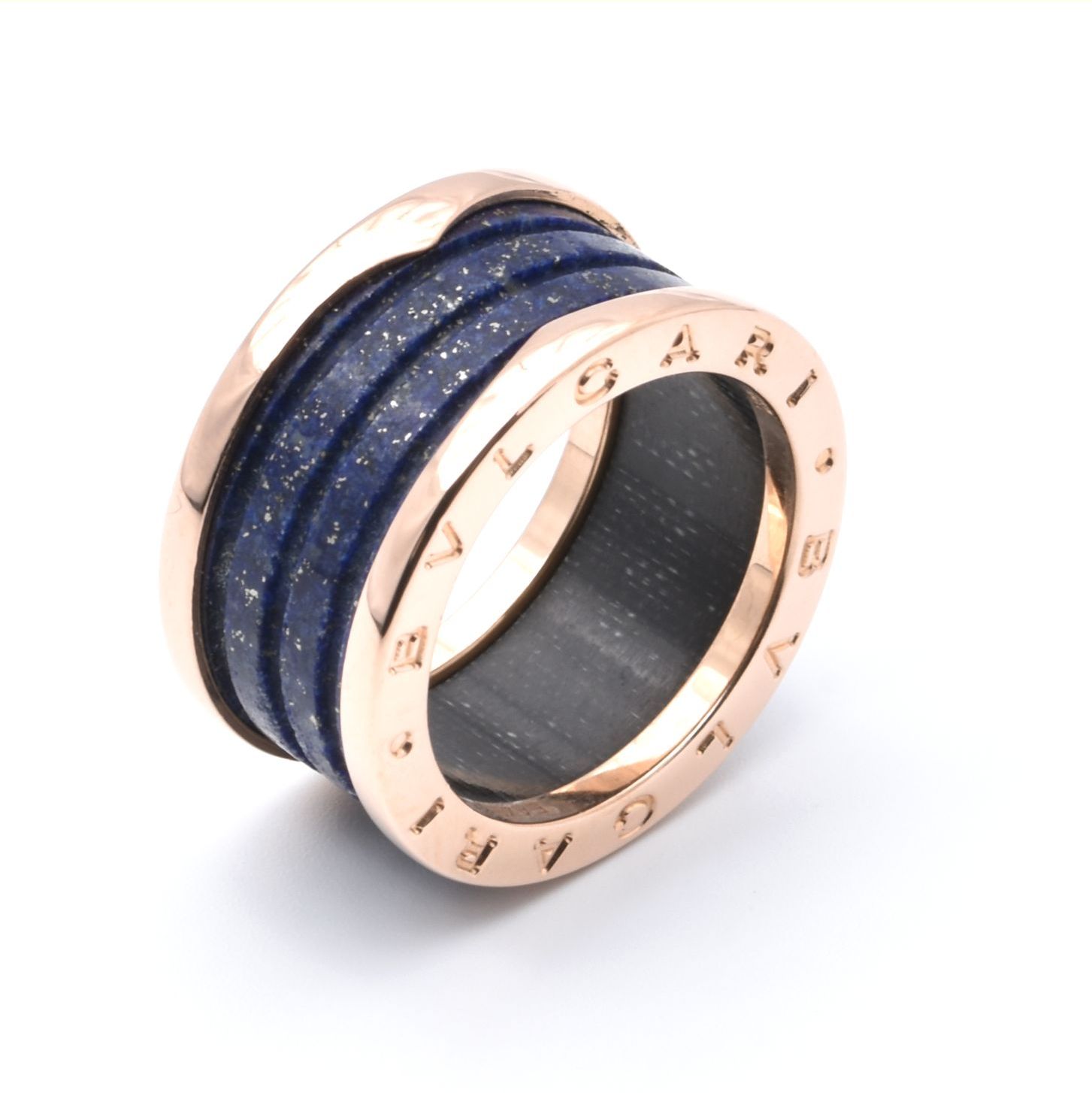 Ring | 750/000 Rosegold | Bulgari | B.zero1 | 4-Band-Ring | Lapislazuli