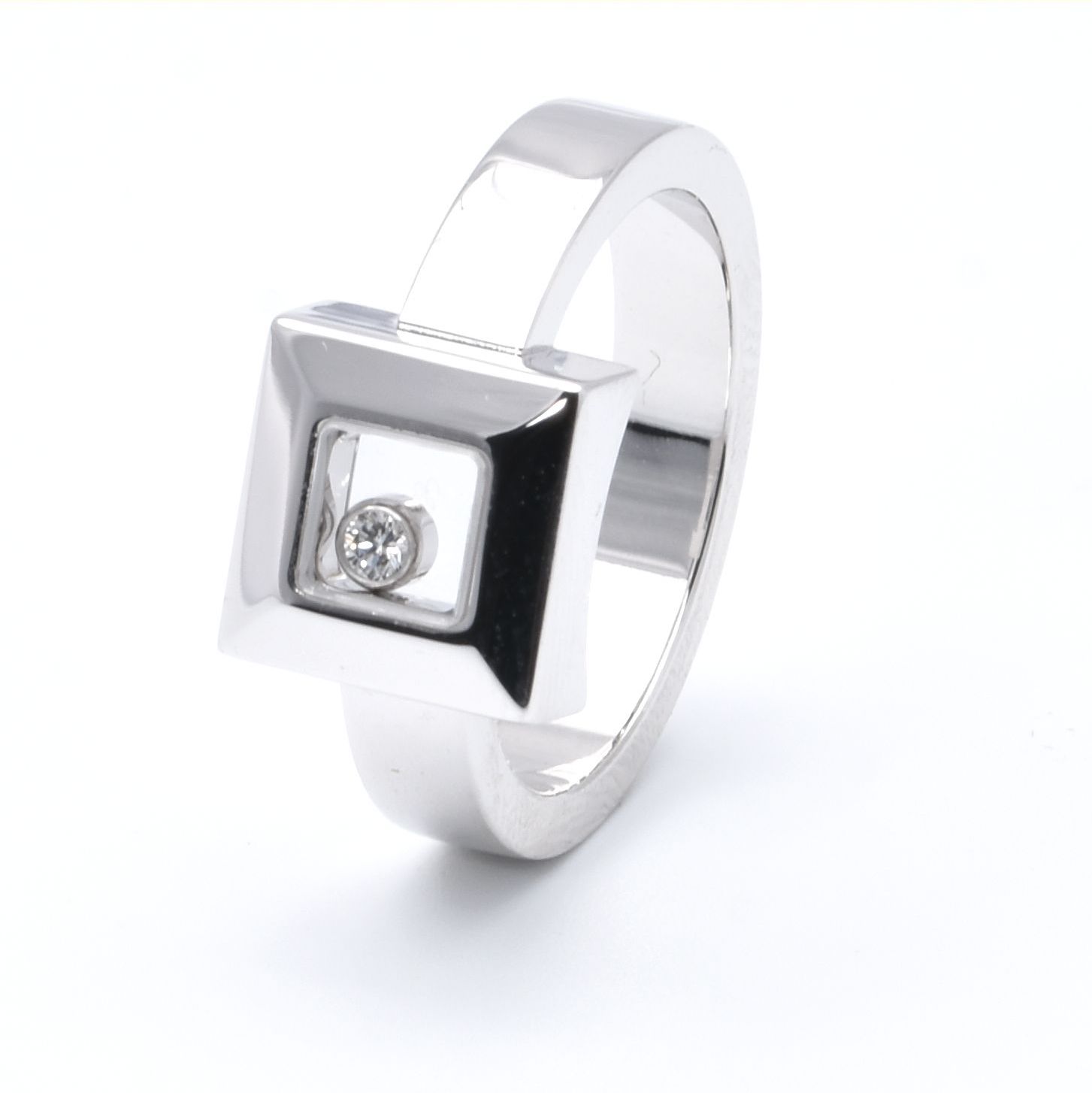 Chopard Ring | 750/000 Weißgold | Happy Diamonds Icons Square