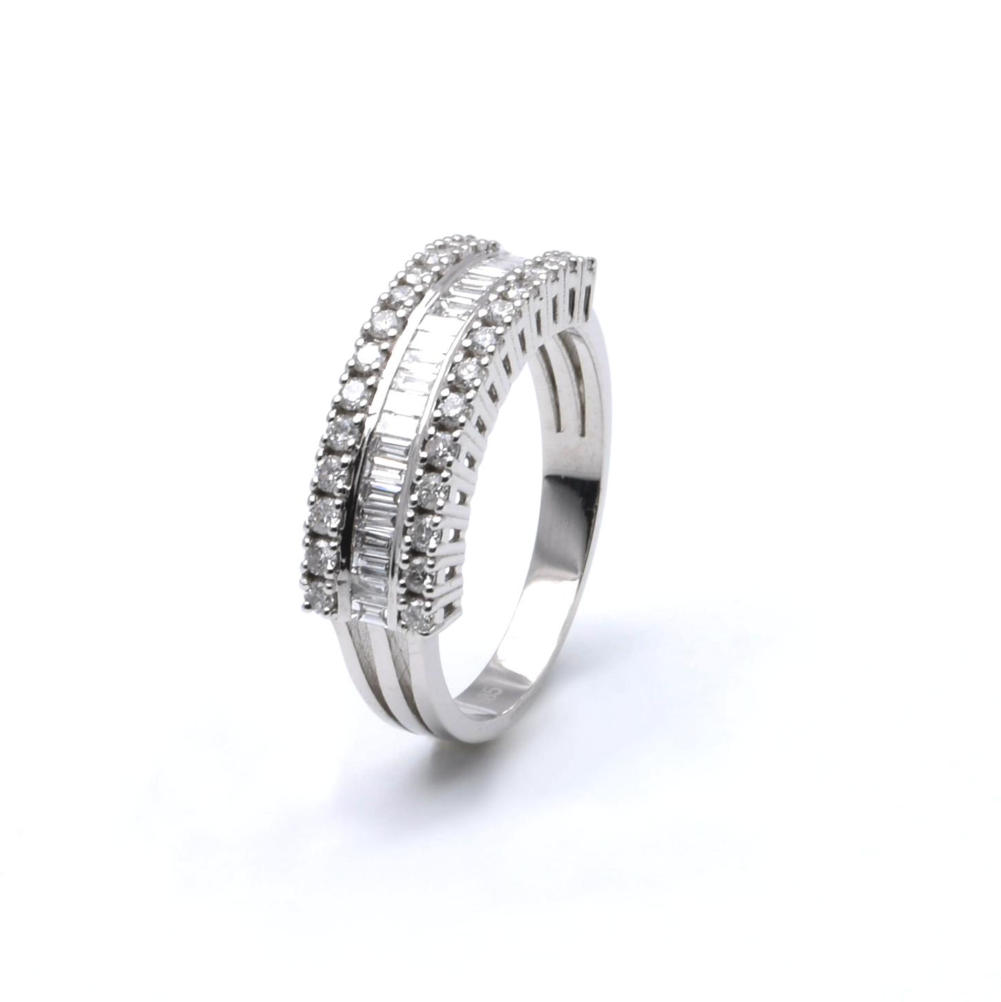 Ring | 585/000 Weißgold | Diamanten | Brillanten